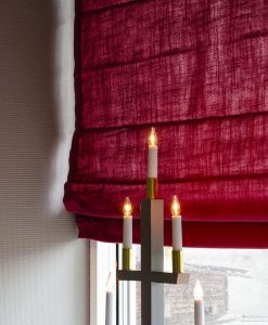 Roman blind LINA, red