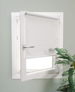 Blackout roller blind MULTIFIX, white, screwless