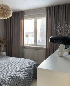 Velvet curtain, LJUVA, made-to-measure, beige