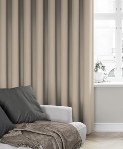 Curtain Dokie, 95% blackout, beige, extra long & wide