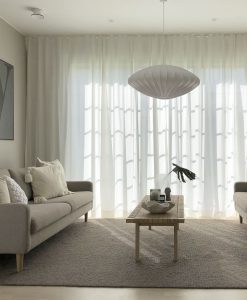 Made-to-measure hotel curtain, LEO, white