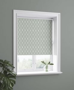 Blackout roller blind ELISA, made-to-measure, green