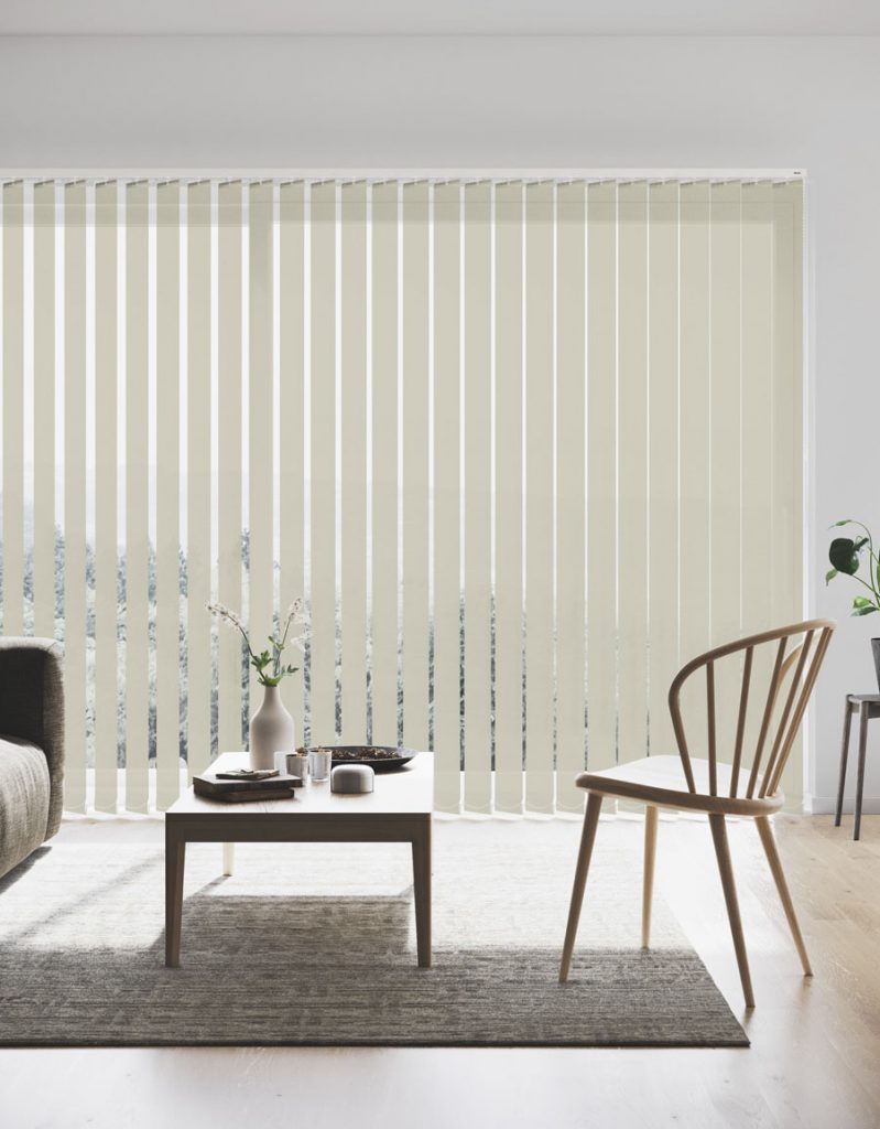Lamellgardin Opti Pro, mörkläggande Diamond, måttillverkad, linnefärgad