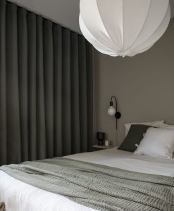 Made-to-measure hotel curtain Svala, dim-out, green