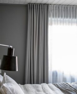 Curtain Svala, dim-out, light grey